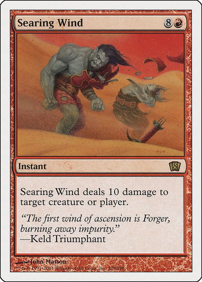 Searing Wind 218 card from 8th Edition