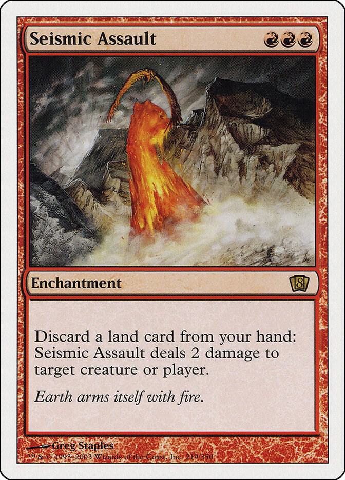 Seismic Assault 219 card from 8th Edition