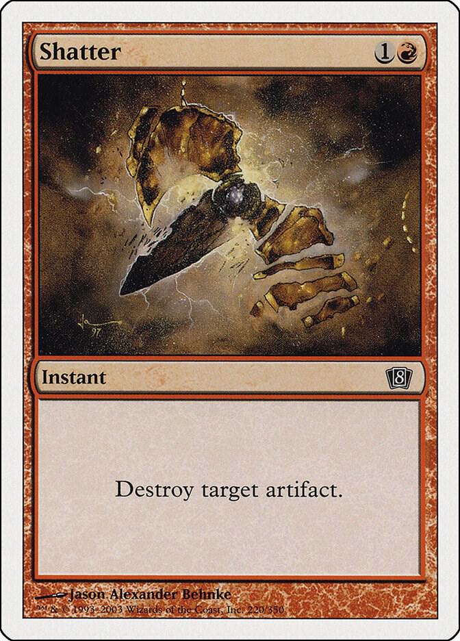 Shatter 220 card from 8th Edition