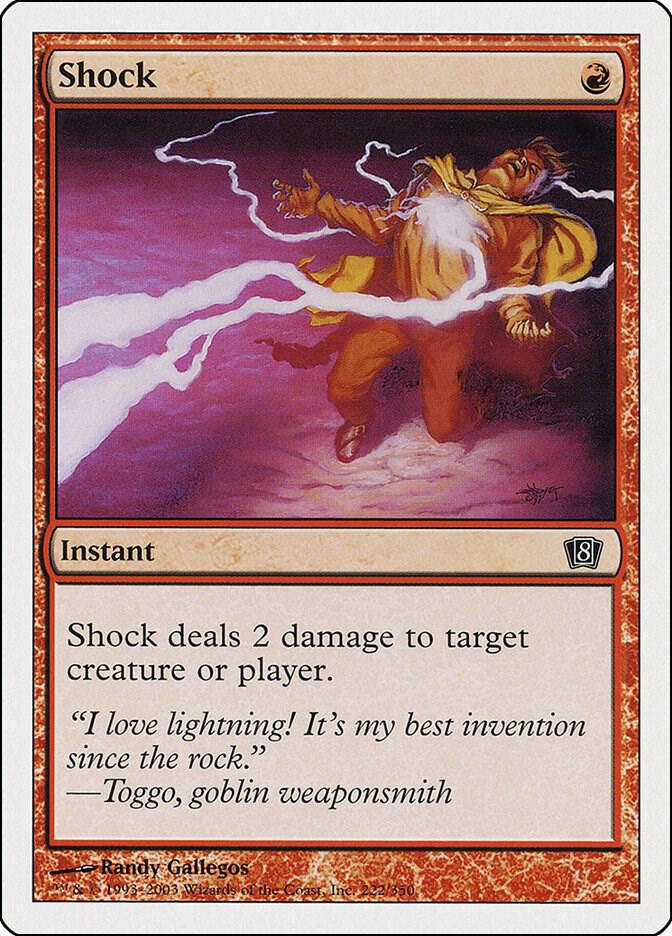 Shock 222 card from 8th Edition