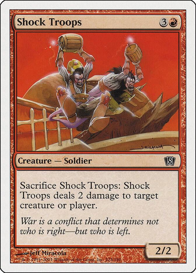 Shock Troops 223 card from 8th Edition