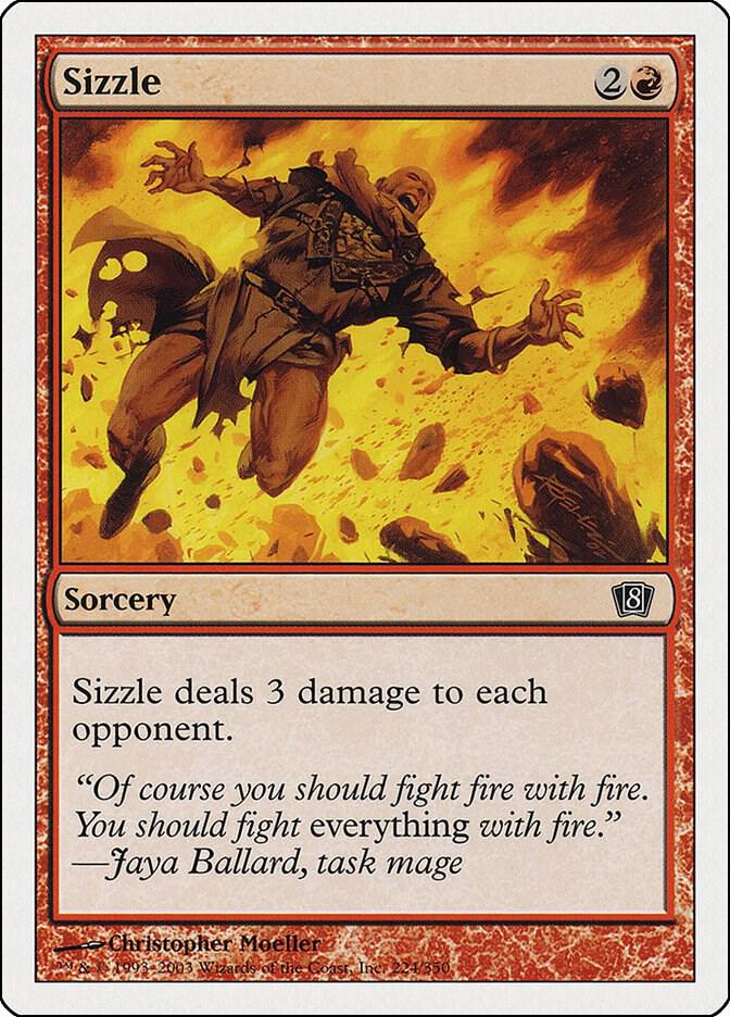 Sizzle 224 card from 8th Edition