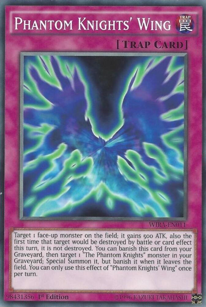 Phantom Knights' Wing WIRA-EN011 card from Wing Raiders