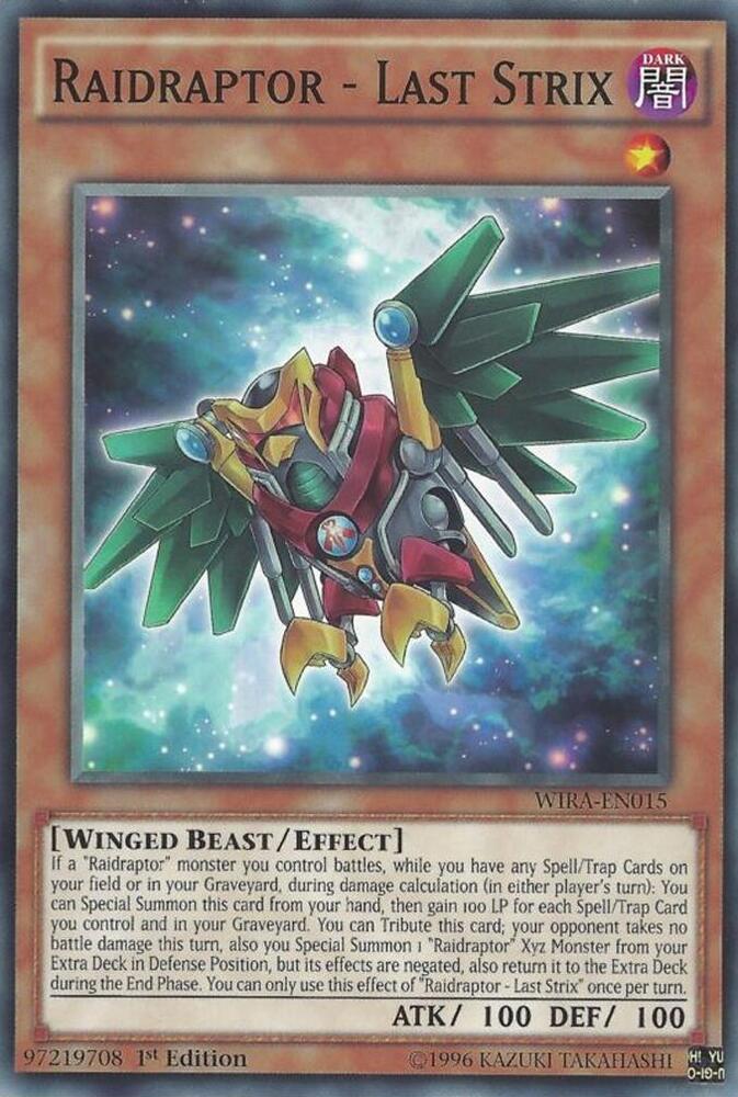 Raidraptor - Last Strix WIRA-EN015 card from Wing Raiders