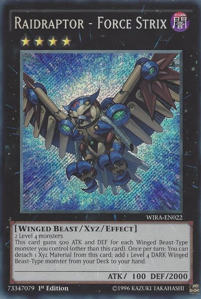 Raidraptor - Force Strix WIRA-EN022 card from Wing Raiders