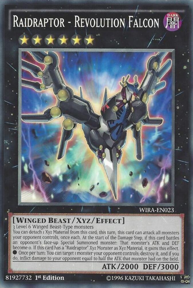 Raidraptor - Revolution Falcon WIRA-EN023 card from Wing Raiders