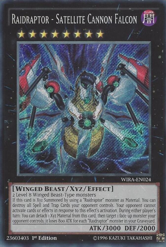 Raidraptor - Satellite Cannon Falcon WIRA-EN024 card from Wing Raiders