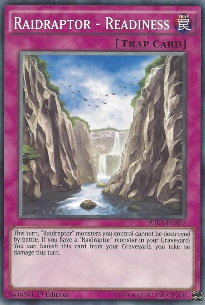 Raidraptor - Readiness WIRA-EN029 card from Wing Raiders