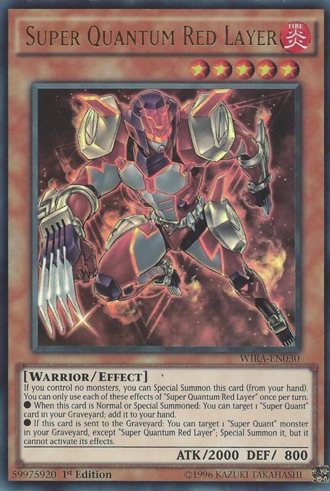 Super Quantum Red Layer WIRA-EN030 card from Wing Raiders