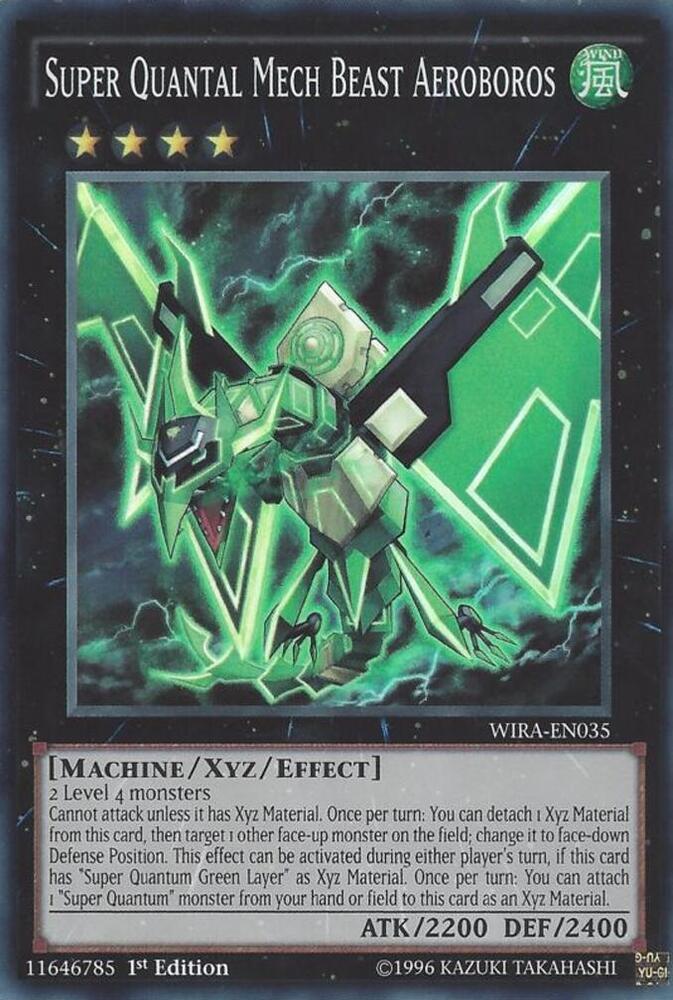 Super Quantal Mech Beast Aeroboros WIRA-EN035 card from Wing Raiders