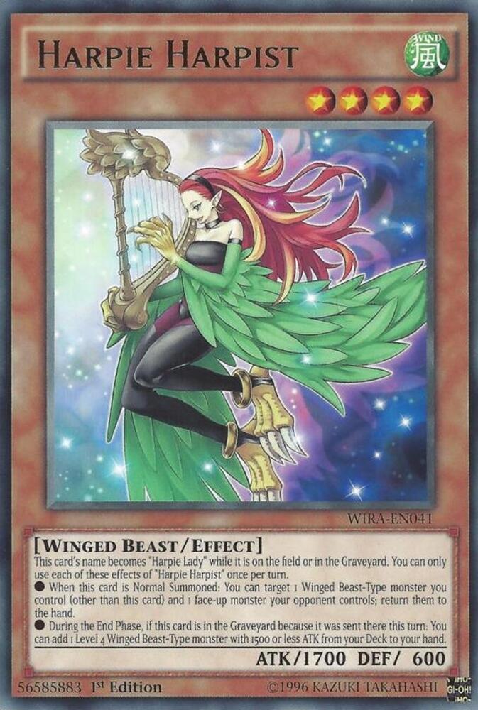 Harpie Harpist WIRA-EN041 card from Wing Raiders
