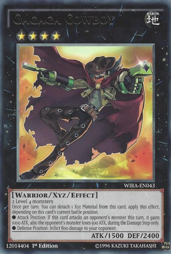 Gagaga Cowboy WIRA-EN043 card from Wing Raiders