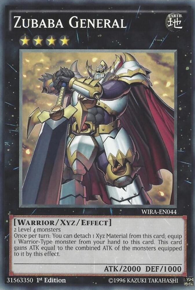 Zubaba General WIRA-EN044 card from Wing Raiders