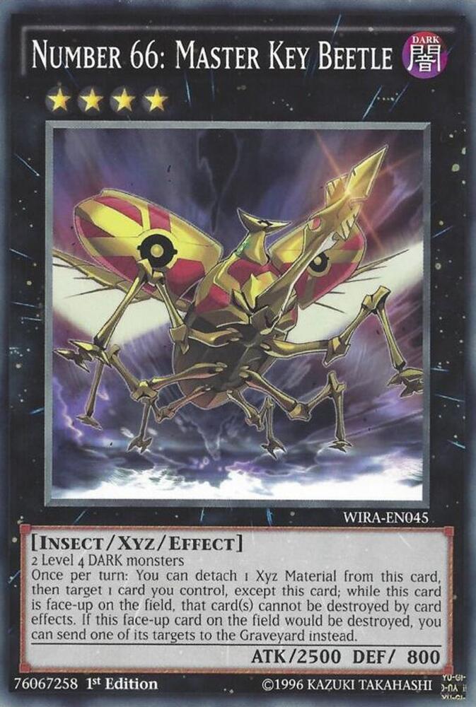 Number 66: Master Key Beetle WIRA-EN045 card from Wing Raiders