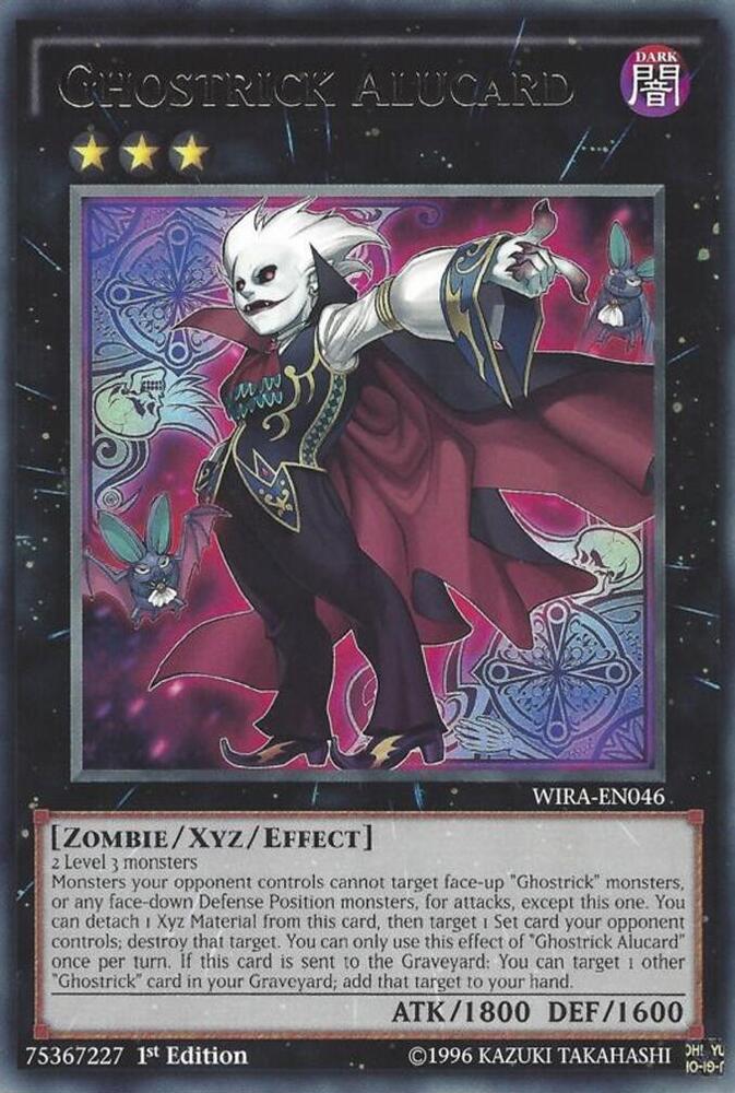 Ghostrick Alucard WIRA-EN046 card from Wing Raiders
