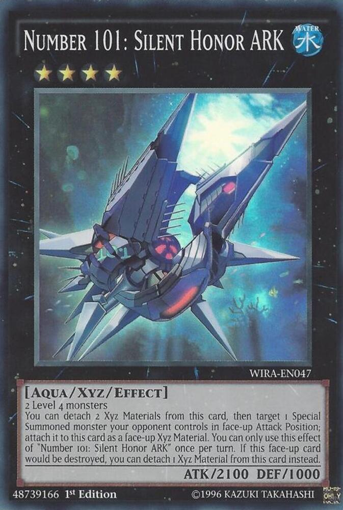 Number 101: Silent Honor ARK WIRA-EN047 card from Wing Raiders