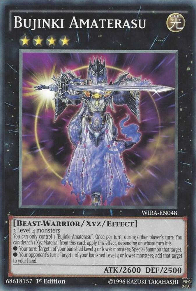 Bujinki Amaterasu WIRA-EN048 card from Wing Raiders