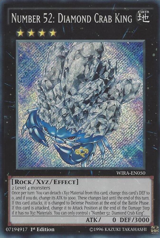 Number 52: Diamond Crab King WIRA-EN050 card from Wing Raiders