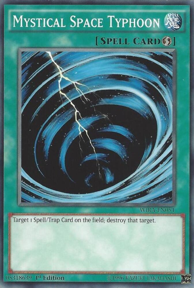 Mystical Space Typhoon WIRA-EN051 card from Wing Raiders