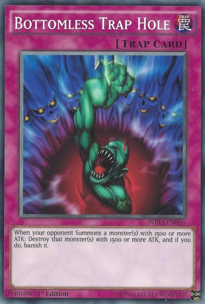Bottomless Trap Hole WIRA-EN056 card from Wing Raiders