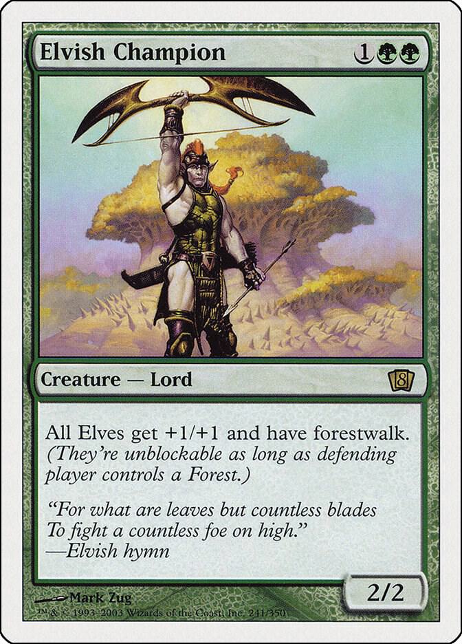 Elvish Champion 241 card from 8th Edition