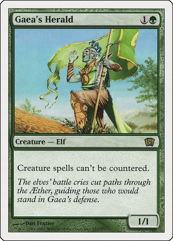 Gaea's Herald 252 card from 8th Edition