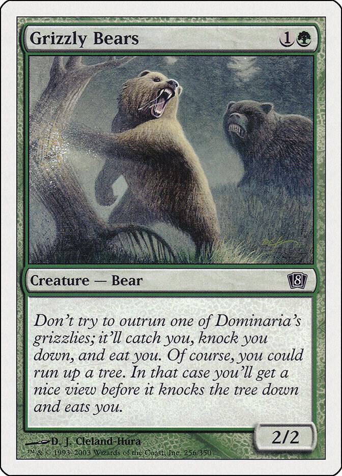 Grizzly Bears 256 card from 8th Edition