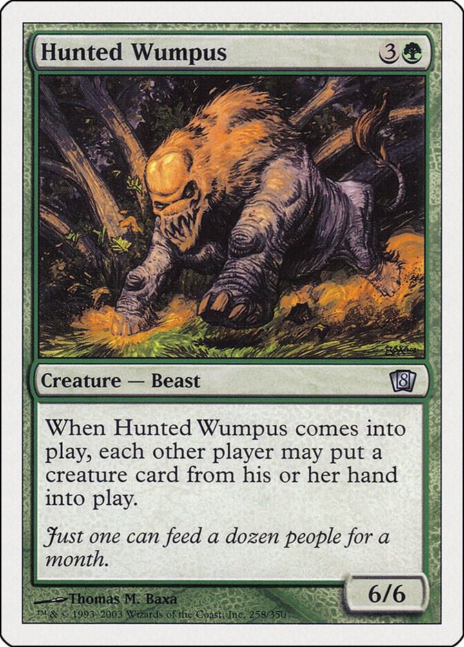 Hunted Wumpus 258 card from 8th Edition