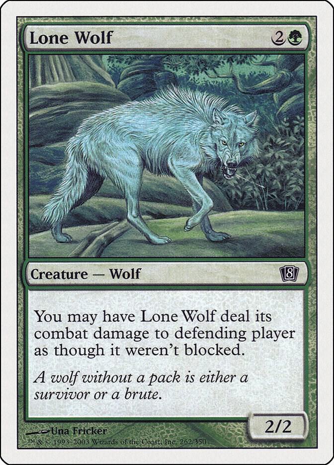 Lone Wolf 262 card from 8th Edition