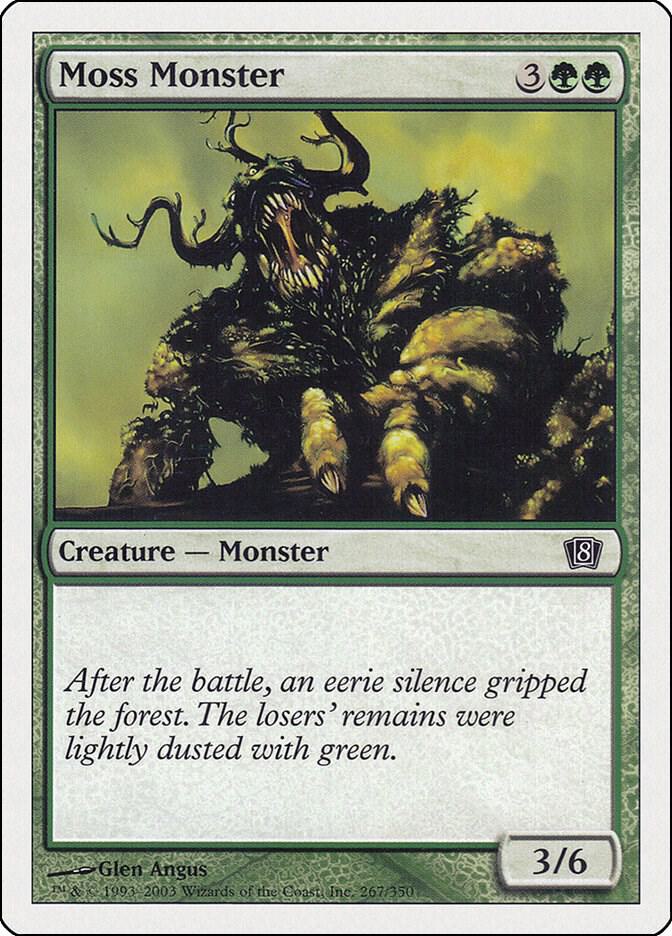 Moss Monster 267 card from 8th Edition