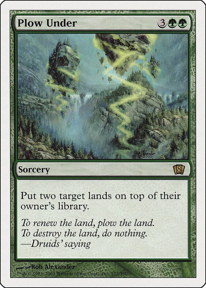 Plow Under 272 card from 8th Edition