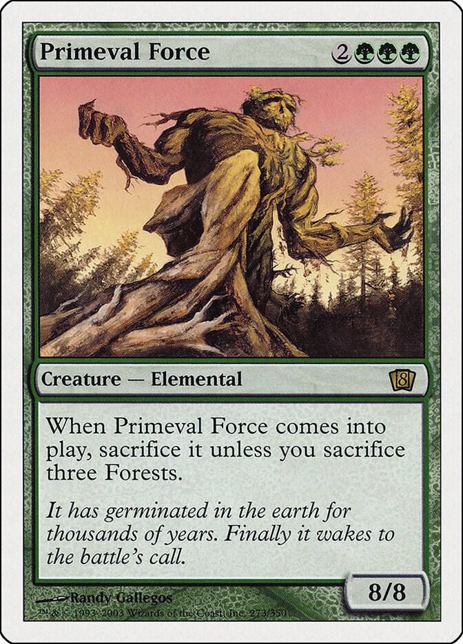 Primeval Force 273 card from 8th Edition