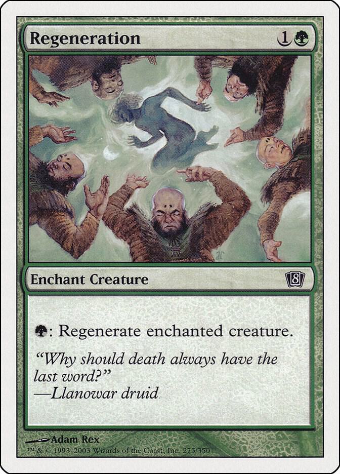 Regeneration 275 card from 8th Edition
