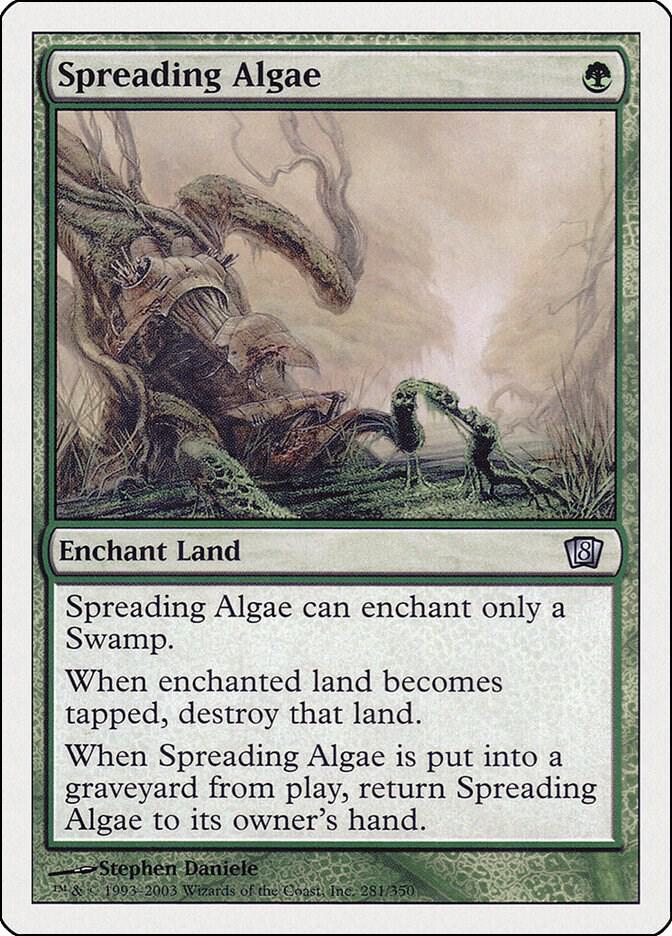 Spreading Algae 281 card from 8th Edition