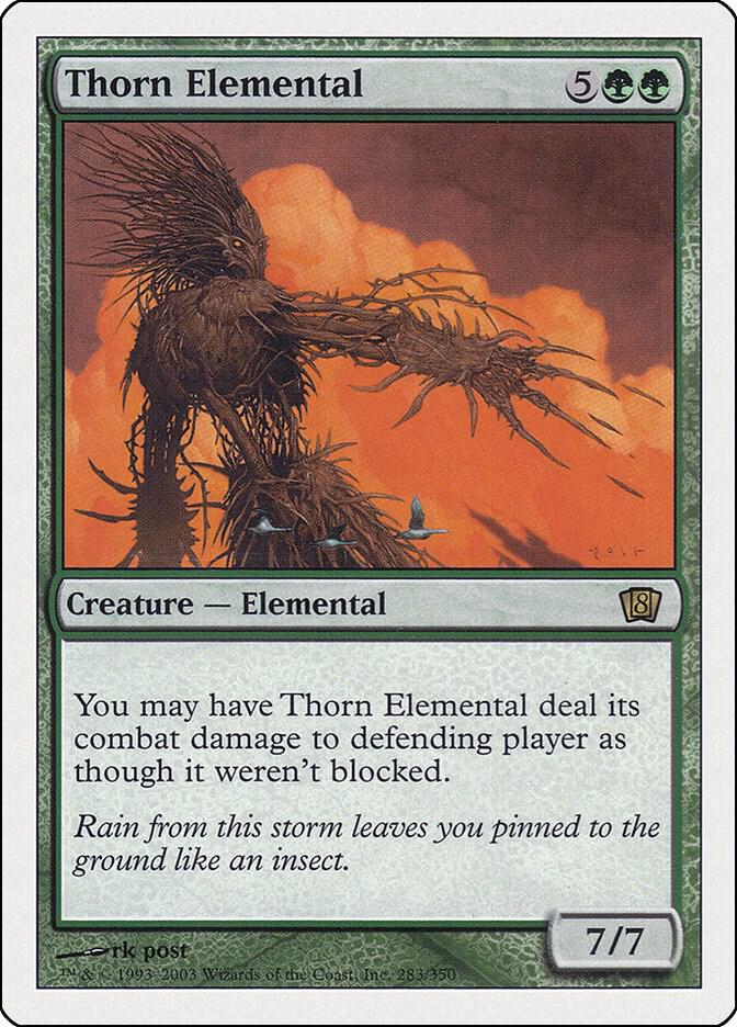 Thorn Elemental 283 card from 8th Edition