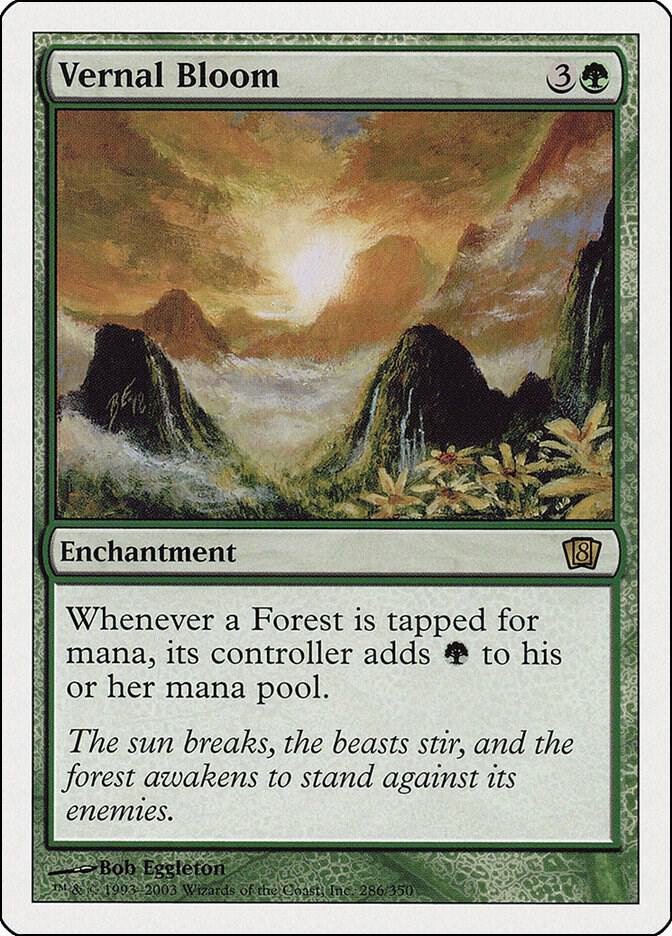 Vernal Bloom 286 card from 8th Edition