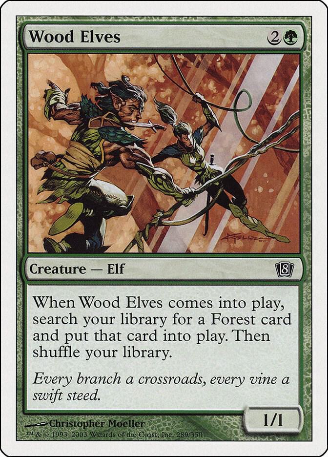 Wood Elves 289 card from 8th Edition
