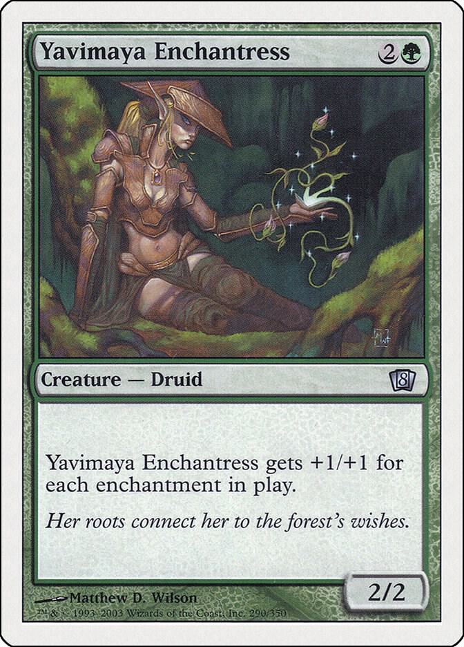 Yavimaya Enchantress 290 card from 8th Edition