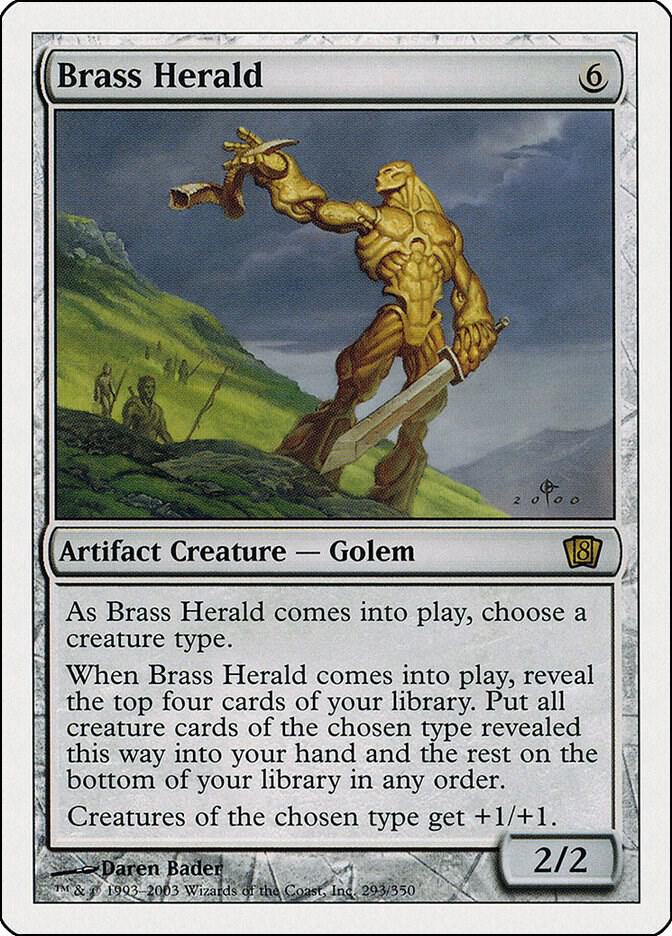 Brass Herald 293 card from 8th Edition