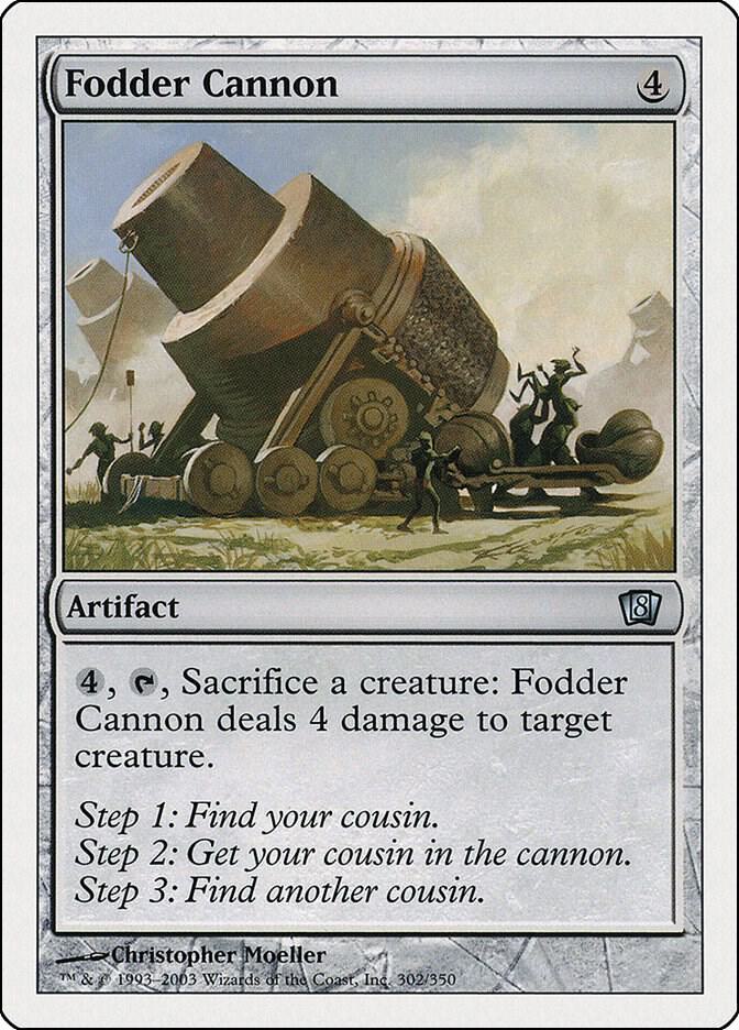 Fodder Cannon 302 card from 8th Edition