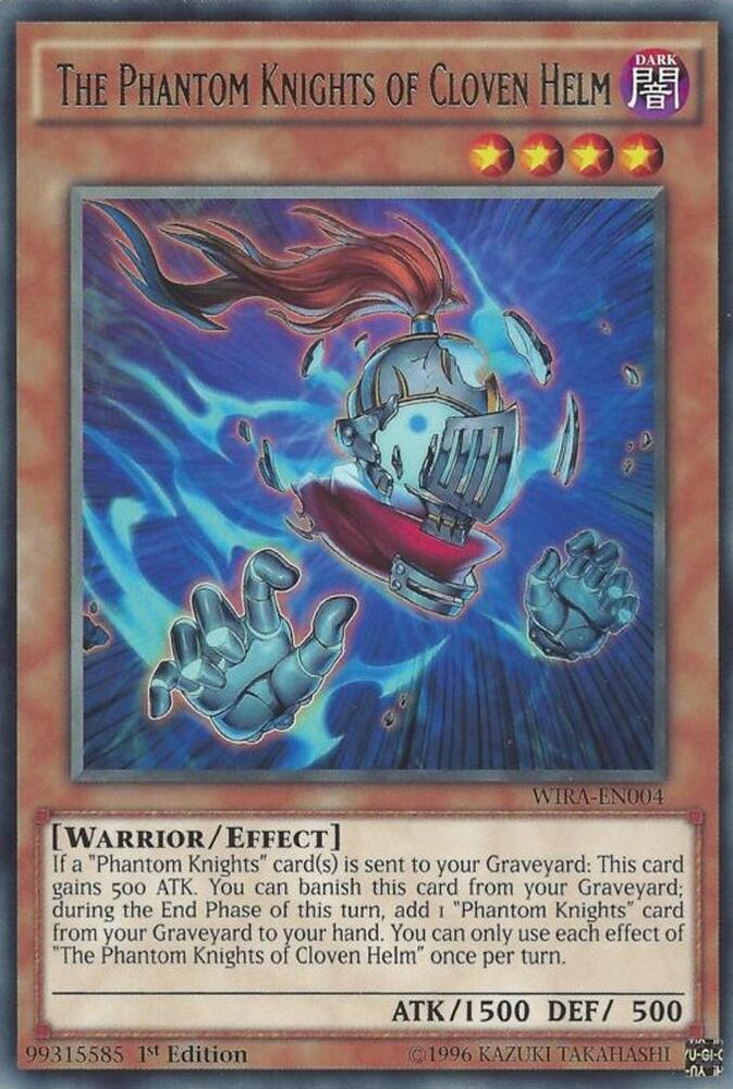 The Phantom Knights of Cloven Helm WIRA-EN004 card from Wing Raiders