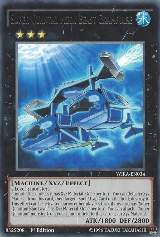 Super Quantal Mech Beast Grampulse WIRA-EN034 card from Wing Raiders