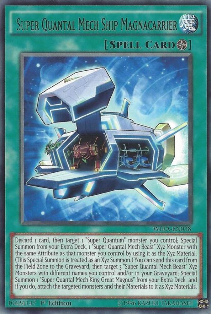 Super Quantal Mech Ship Magnacarrier WIRA-EN038 card from Wing Raiders