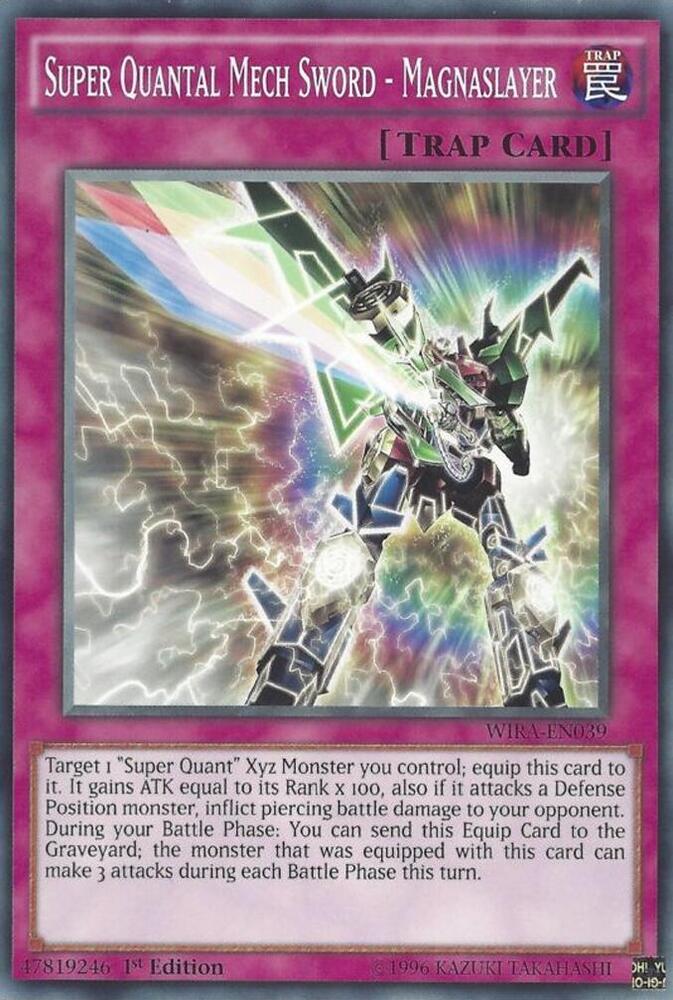 Super Quantal Mech Sword - Magnaslayer WIRA-EN039 card from Wing Raiders