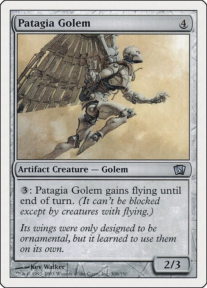 Patagia Golem 308 card from 8th Edition