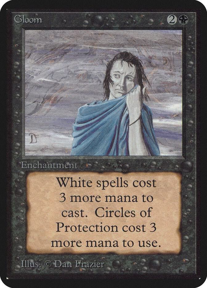 Gloom card from Alpha Edition