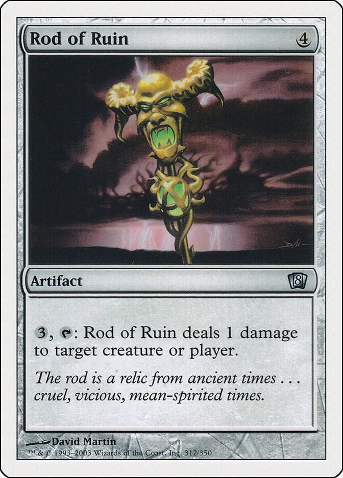 Rod of Ruin 312 card from 8th Edition