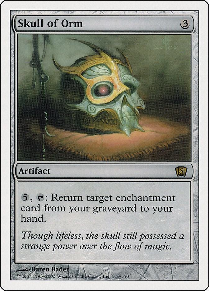 Skull of Orm 313 card from 8th Edition