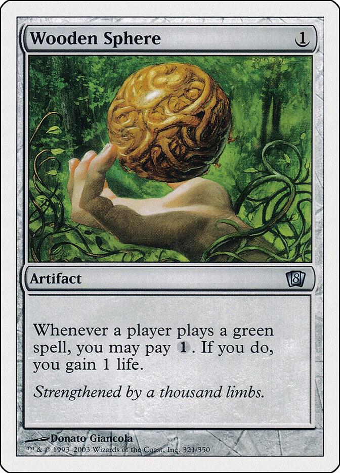 Wooden Sphere 321 card from 8th Edition