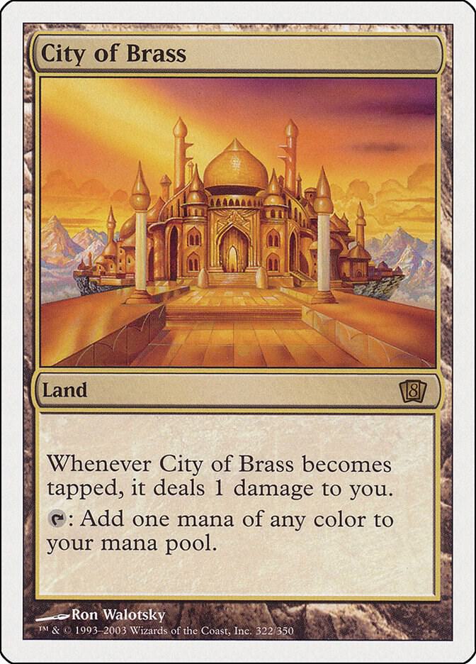City of Brass 322 card from 8th Edition